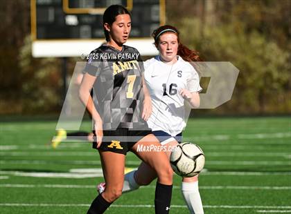Thumbnail 1 in Staples @ Amity Regional (CIAC Class LL Qtr Final) photogallery.