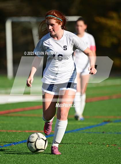 Thumbnail 1 in Staples @ Amity Regional (CIAC Class LL Qtr Final) photogallery.