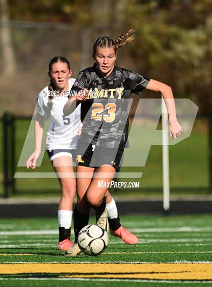 Thumbnail 1 in Staples @ Amity Regional (CIAC Class LL Qtr Final) photogallery.