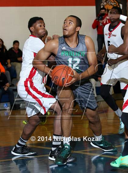 Thumbnail 2 in Prolific Prep vs Faith Baptist Academy North (Tarkanian Classic) photogallery.