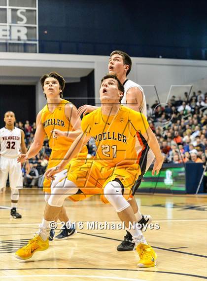 Thumbnail 2 in Wilmington vs. Archbishop Moeller (OHSAA Southwest Regional Playoff) photogallery.