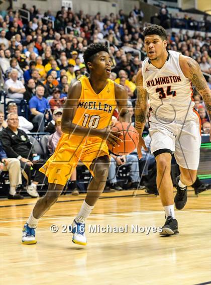 Thumbnail 2 in Wilmington vs. Archbishop Moeller (OHSAA Southwest Regional Playoff) photogallery.