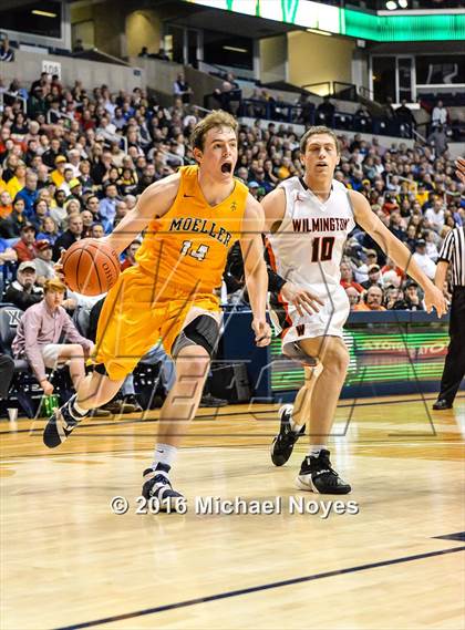 Thumbnail 3 in Wilmington vs. Archbishop Moeller (OHSAA Southwest Regional Playoff) photogallery.
