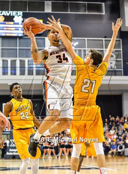 Thumbnail 3 in Wilmington vs. Archbishop Moeller (OHSAA Southwest Regional Playoff) photogallery.