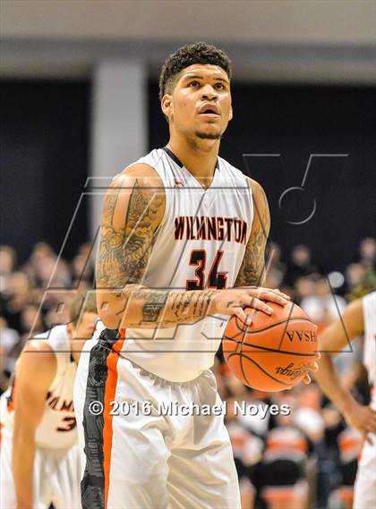 Thumbnail 3 in Wilmington vs. Archbishop Moeller (OHSAA Southwest Regional Playoff) photogallery.