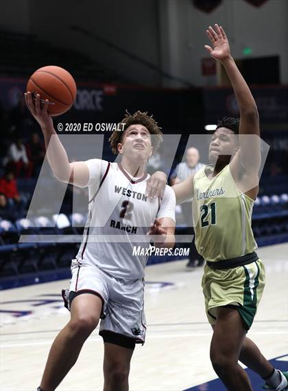 Thumbnail 2 in Weston Ranch vs. Moreau Catholic (MaxPreps MLK Classic) photogallery.