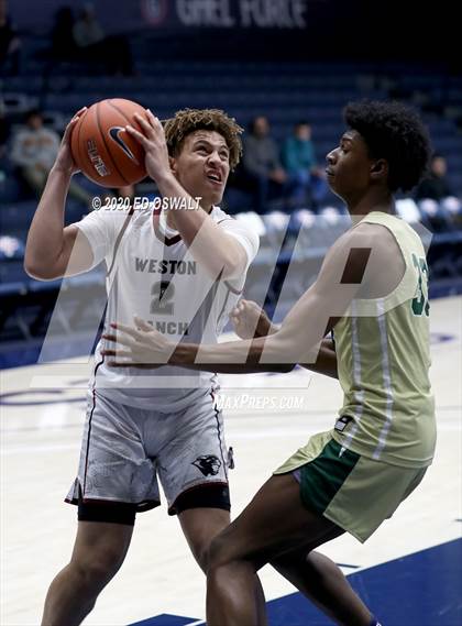 Thumbnail 2 in Weston Ranch vs. Moreau Catholic (MaxPreps MLK Classic) photogallery.