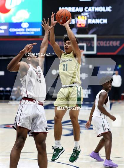 Thumbnail 2 in Weston Ranch vs. Moreau Catholic (MaxPreps MLK Classic) photogallery.