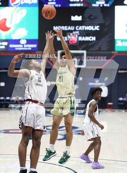 Thumbnail 3 in Weston Ranch vs. Moreau Catholic (MaxPreps MLK Classic) photogallery.