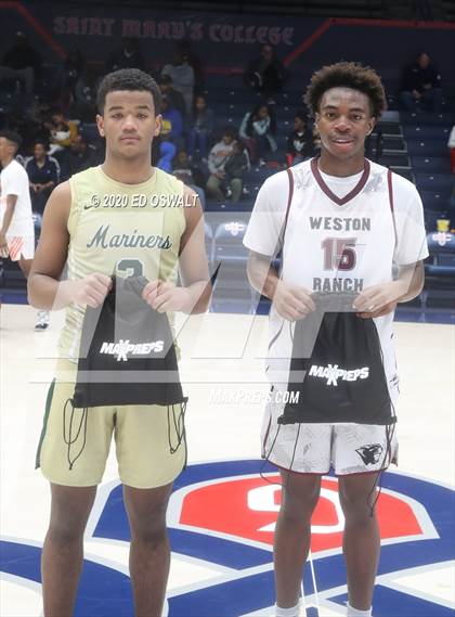 Thumbnail 2 in Weston Ranch vs. Moreau Catholic (MaxPreps MLK Classic) photogallery.