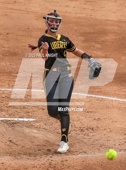 Thumbnail 3 in Calallen vs. Liberty (UIL 4A Softball Final) photogallery.