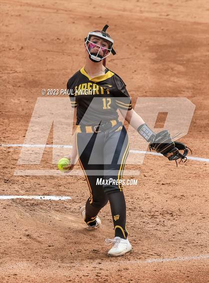 Thumbnail 2 in Calallen vs. Liberty (UIL 4A Softball Final) photogallery.