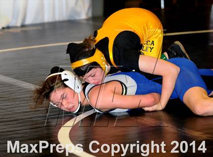 Thumbnail 2 in CIF State Girls Wrestling Championships (Consolation Round 1A) photogallery.