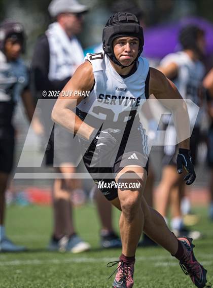 Thumbnail 1 in La Sierra vs Servite (7 on 7 Brave 8 Invitational) photogallery.