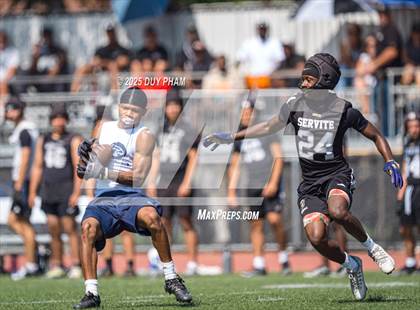 Thumbnail 2 in La Sierra vs Servite (7 on 7 Brave 8 Invitational) photogallery.