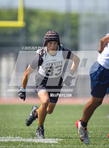 Thumbnail 1 in La Sierra vs Servite (7 on 7 Brave 8 Invitational) photogallery.