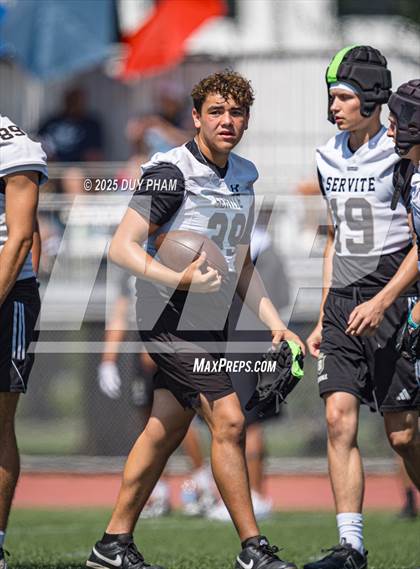 Thumbnail 3 in La Sierra vs Servite (7 on 7 Brave 8 Invitational) photogallery.