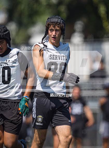 Thumbnail 2 in La Sierra vs Servite (7 on 7 Brave 8 Invitational) photogallery.