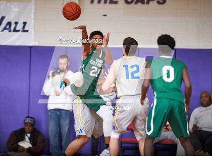 Thumbnail 2 in Tampa Catholic vs. Hillcrest Prep (Holiday Invitational) photogallery.