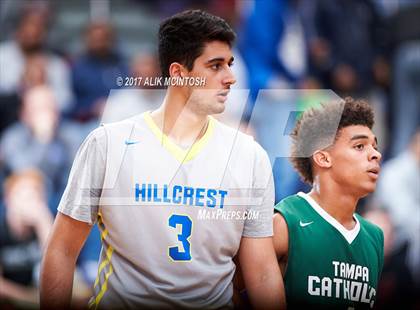 Thumbnail 1 in Tampa Catholic vs. Hillcrest Prep (Holiday Invitational) photogallery.