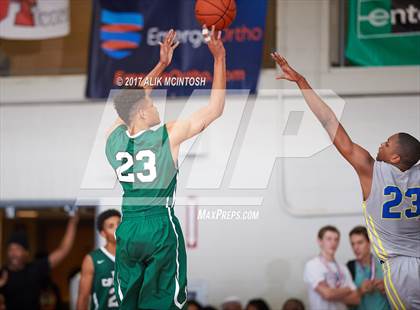 Thumbnail 2 in Tampa Catholic vs. Hillcrest Prep (Holiday Invitational) photogallery.
