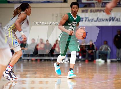 Thumbnail 1 in Tampa Catholic vs. Hillcrest Prep (Holiday Invitational) photogallery.