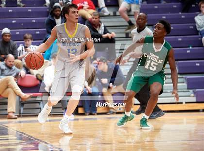Thumbnail 2 in Tampa Catholic vs. Hillcrest Prep (Holiday Invitational) photogallery.
