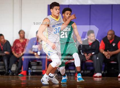 Thumbnail 3 in Tampa Catholic vs. Hillcrest Prep (Holiday Invitational) photogallery.