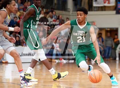 Thumbnail 1 in Tampa Catholic vs. Hillcrest Prep (Holiday Invitational) photogallery.