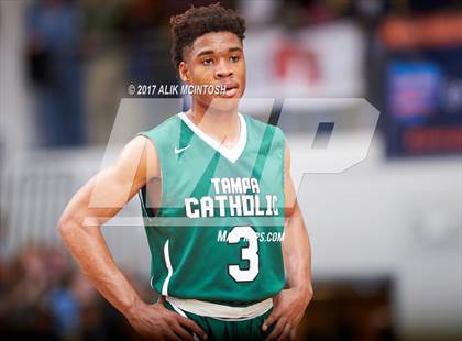Thumbnail 2 in Tampa Catholic vs. Hillcrest Prep (Holiday Invitational) photogallery.