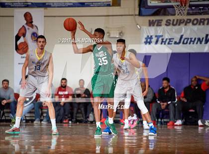 Thumbnail 2 in Tampa Catholic vs. Hillcrest Prep (Holiday Invitational) photogallery.