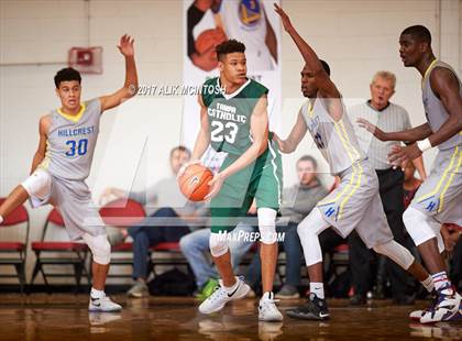Thumbnail 2 in Tampa Catholic vs. Hillcrest Prep (Holiday Invitational) photogallery.