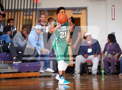 Thumbnail 1 in Tampa Catholic vs. Hillcrest Prep (Holiday Invitational) photogallery.