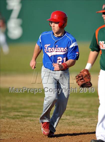 Thumbnail 1 in Naaman Forest vs. Trinity Christian (Carrollton Diamond Classic) photogallery.