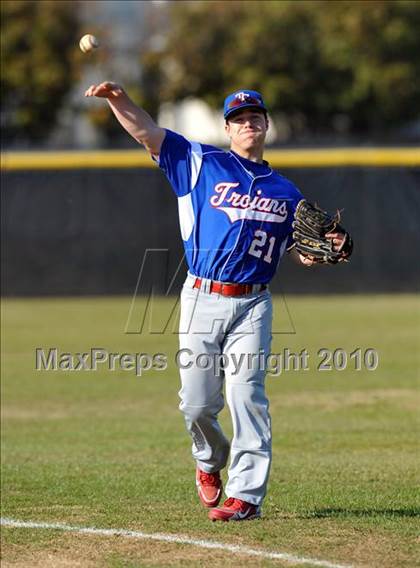 Thumbnail 1 in Naaman Forest vs. Trinity Christian (Carrollton Diamond Classic) photogallery.
