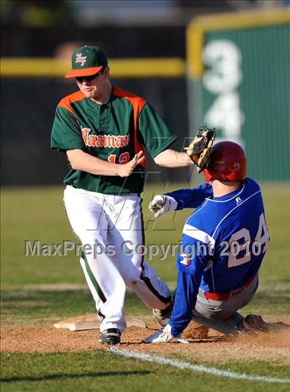 Thumbnail 3 in Naaman Forest vs. Trinity Christian (Carrollton Diamond Classic) photogallery.