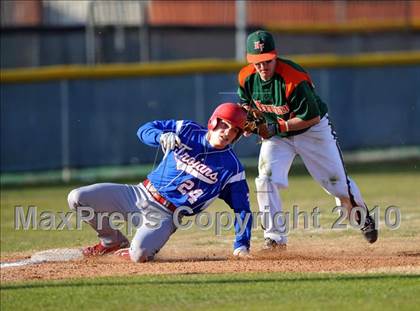 Thumbnail 1 in Naaman Forest vs. Trinity Christian (Carrollton Diamond Classic) photogallery.