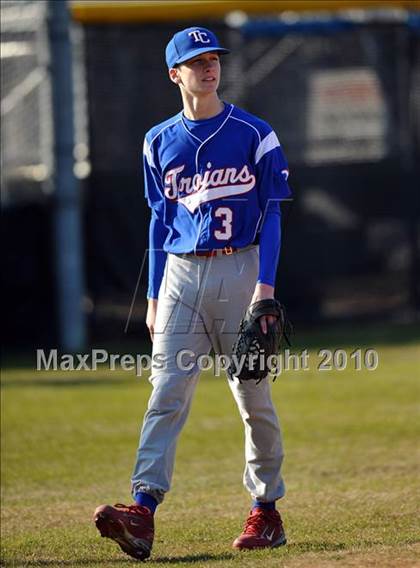 Thumbnail 1 in Naaman Forest vs. Trinity Christian (Carrollton Diamond Classic) photogallery.