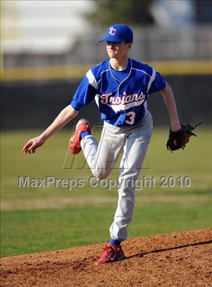 Thumbnail 2 in Naaman Forest vs. Trinity Christian (Carrollton Diamond Classic) photogallery.