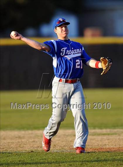Thumbnail 3 in Naaman Forest vs. Trinity Christian (Carrollton Diamond Classic) photogallery.