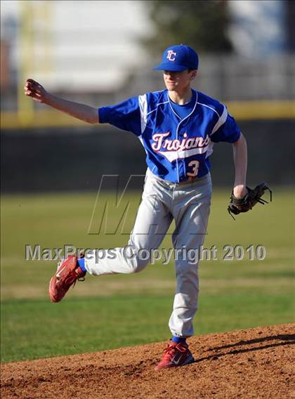 Thumbnail 3 in Naaman Forest vs. Trinity Christian (Carrollton Diamond Classic) photogallery.