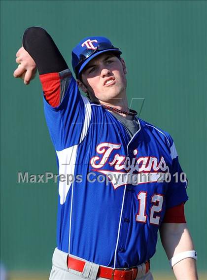 Thumbnail 3 in Naaman Forest vs. Trinity Christian (Carrollton Diamond Classic) photogallery.