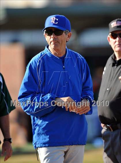 Thumbnail 1 in Naaman Forest vs. Trinity Christian (Carrollton Diamond Classic) photogallery.