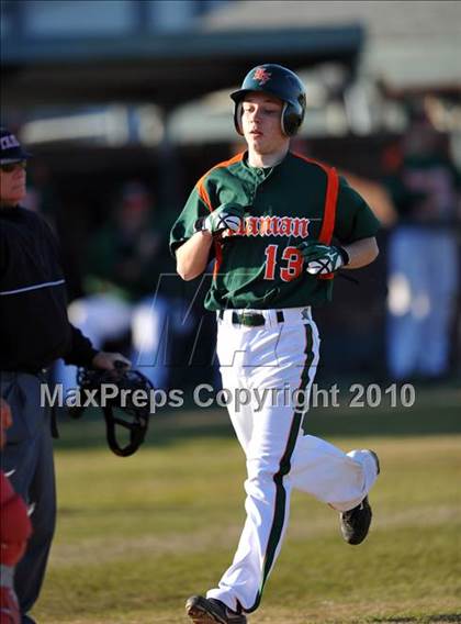 Thumbnail 1 in Naaman Forest vs. Trinity Christian (Carrollton Diamond Classic) photogallery.