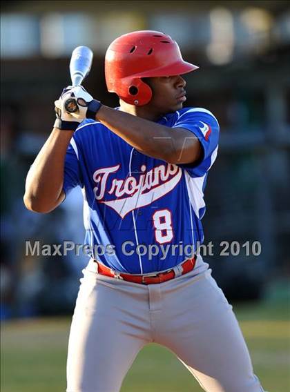 Thumbnail 2 in Naaman Forest vs. Trinity Christian (Carrollton Diamond Classic) photogallery.