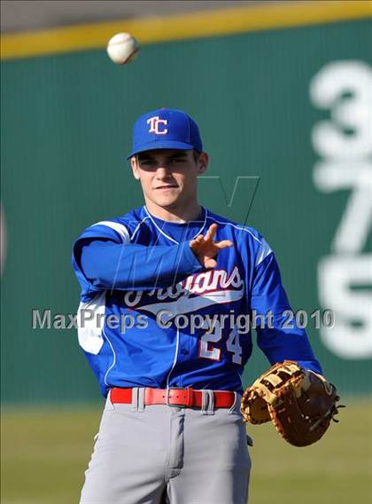 Thumbnail 3 in Naaman Forest vs. Trinity Christian (Carrollton Diamond Classic) photogallery.