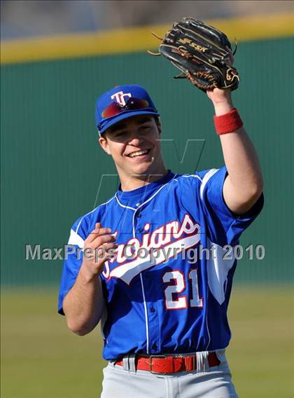 Thumbnail 2 in Naaman Forest vs. Trinity Christian (Carrollton Diamond Classic) photogallery.