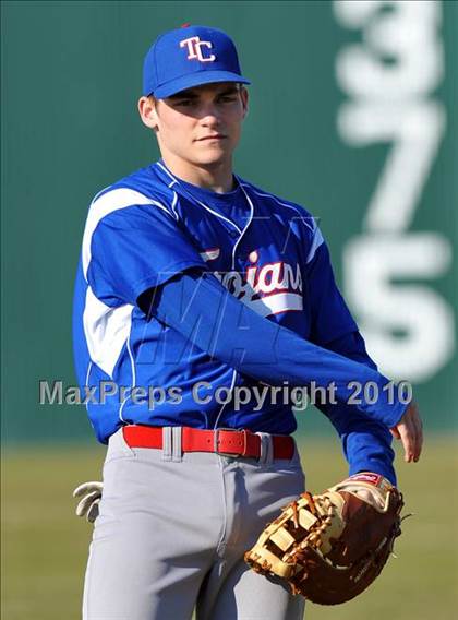 Thumbnail 1 in Naaman Forest vs. Trinity Christian (Carrollton Diamond Classic) photogallery.