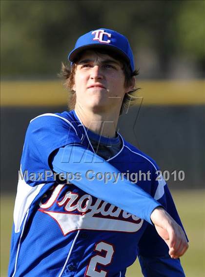 Thumbnail 1 in Naaman Forest vs. Trinity Christian (Carrollton Diamond Classic) photogallery.