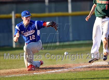 Thumbnail 1 in Naaman Forest vs. Trinity Christian (Carrollton Diamond Classic) photogallery.